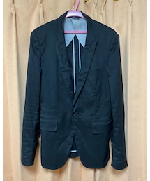 COMME des GARCONS HOMME PLUS | 🔸コムデギャルソンオムプリュス　ポリ縮絨一つボタンジャケット(黒)(テーラードジャケット)