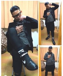 🔸去年のお仕事ペンギンコーデ🐧 | 🔸ペンギンスタイル  座りタバポ🐷🚬  (その他)