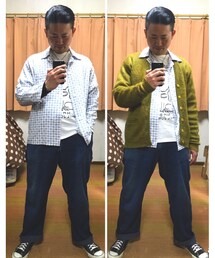 🔸基本コーデ😎‼️ | 🔸幸せのケロ色🐸モヘアカーディガンコーデ😎‼️(その他)