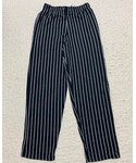 COOKMAN | 🔸クックマン　太ストライプシェフパンツ(黒)(其他褲裝)