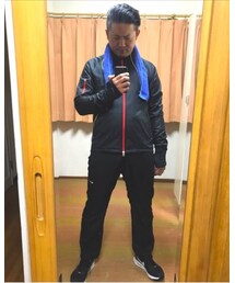 🔸深夜のランニングコーデ🐷💦💦 | 🔸NIKEセットアップ (黒赤) 吐くまで走り続けるブギよ💦(その他)