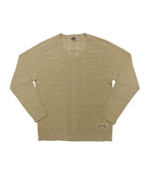 naked sun | コットンリネンケーブルVネック(ニット/セーター)