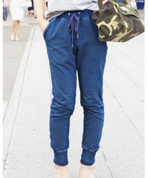 GU | GUデニムスウェットパンツ(その他パンツ)