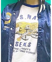 no brand | ネイビーシールズのラグランTシャツ(=´∀｀)(Tシャツ/カットソー)