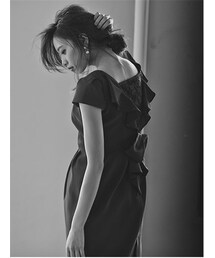 バックラッフルタック袖ワンピース(ワンピース)