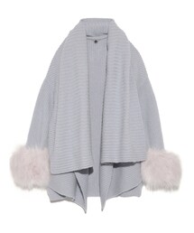 2016SS Autumn&Winter　e-MOOK掲載商品 フェイクファースリーブニットガウン(ニット/セーター)