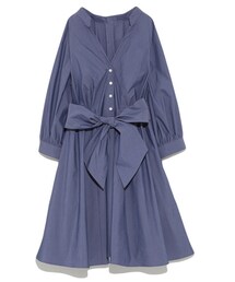 2017SS ウエストリボンシャツワンピース(ワンピース)