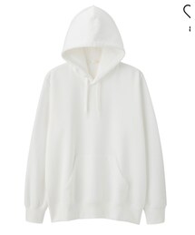GU | スウェットプルパーカ(長袖)(白、XL)(パーカー)