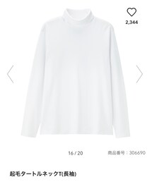 GU | 起毛タートルネックT(長袖)(Tシャツ/カットソー)