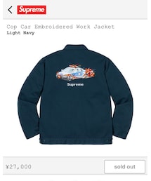 Supreme  | Cop Car Embroidered Work Jacket(ジャケット/アウター)