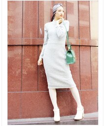 LILY BROWN | long knit onepiece(ワンピース)