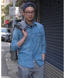 SYNDRO | "COWBOY DREAM" western shirt - denim(シャツ/ブラウス)