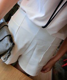 mstory | 雙口袋雪紡高腰短褲(その他パンツ)