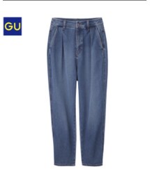 GU | ハイウエストマムジーンズ(デニムパンツ)