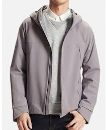 UNIQLO | MEN ブロックテックパーカ（無地）(ブルゾン)
