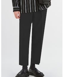 GU | ワイドテーパードタックイージーアンクルパンツ(パンツ)