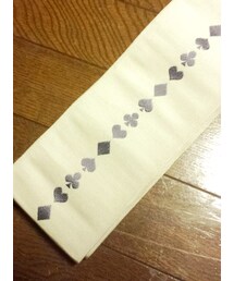 トランプ刺繍帯(和装小物)