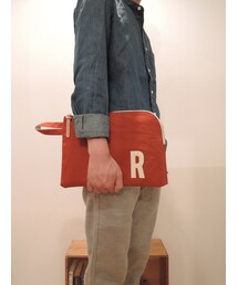 Butler Verner Sails | Butler Verner Sails-10号パラフィンキャンバス ジップクラッチバッグ(クラッチバッグ)