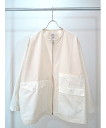 SALTWATER COWBOY | SALT WATER COWBOY-SNOW-P RECONTRACT JACKET(ノーカラージャケット)