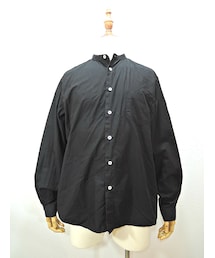 MANUAL ALPHABET | MANUAL ALPHABET-LOOSE FIT BAND COLLAR SHT(シャツ/ブラウス)