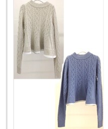 sacai luck | sacai luck ペプラムニット(ニット/セーター)