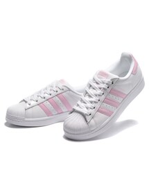 adidas | adidas スニーカー： ホワイトxピンク(スニーカー)