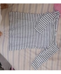 Agneau7 | サティスファクトリーボーダーオフショルカットソー(Tシャツ/カットソー)