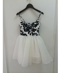 LA BELLE ETUDE | ラベルエチュードフロントリボンオーガンジーSKOP(ワンピース)