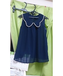 Aunt Marie's | アントマリーズパール襟ノースリーブBL(シャツ/ブラウス)