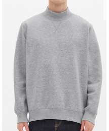 GU | スウェットモックネックシャツ(長袖)(スウェット)