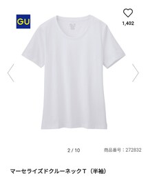 GU | マーセライズドクルーネックT(Tシャツ/カットソー)