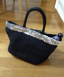 NANO universe | ストローカゴバック
シルバースパンコール(かごバッグ)