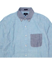 J.CREW | slim contrast chambray one-pocket shirt(シャツ/ブラウス)