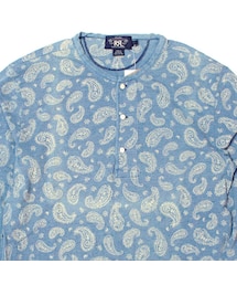 RRL | Paisley Henley Neck L/S T Shirt(Tシャツ/カットソー)