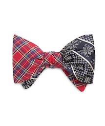 BROOKS BROTHERS | Multiplaid with Snowflake Reversible Bow Tie(蝶ネクタイ)