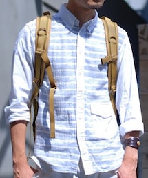 heteroqrom | エテロクロム  切り返しボーダーシャツ(シャツ/ブラウス)