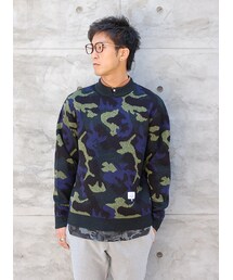 CULLNI | CAMOUFLAGE JACQUARD KNIT(ニット/セーター)