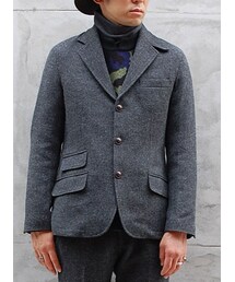 Bibury Court | TWEED SINGLE SIDE VENTS JACKET(テーラードジャケット)
