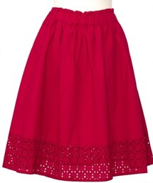 Crisp | 裾レースウエスト切り替えギャザースカート(スカート)