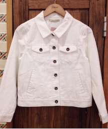 flower | ホワイトデニムジャケット(デニムジャケット)