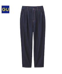 GU | ハイウエストマムジーンズ(デニムパンツ)