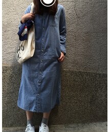 no brand | シャツワンピース