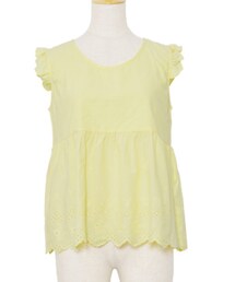 Crisp | 肩フリルカットワークタンク(シャツ/ブラウス)