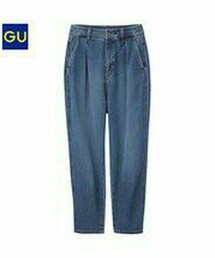 GU | ハイウエストマムジーンズ(デニムパンツ)