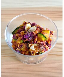 🎃🍽 | かぼちゃと紫いものサラダ(その他)