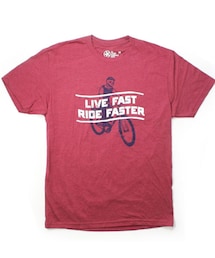 Pedal Pushers Club LIVE FAST RIDE FASTER TEE(Tシャツ/カットソー)