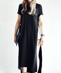 BLAQMAGIK LVRS | Slit Maxi Long Tee(Tシャツ/カットソー)