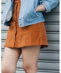 WWW.BLAQMAGIKLVRS.COM | Corduroy Skirt(スカート)