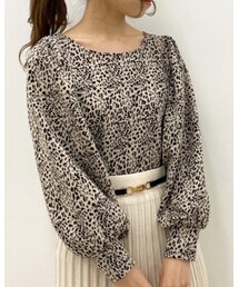 apres jour | 袖コンシャス柄トップス(シャツ/ブラウス)