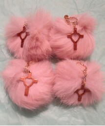 ファーイヤリング(イヤリング)